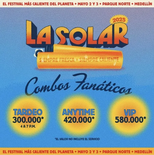 La Solar 2025 se celebrará en Medellín el 2 y 3 de mayo